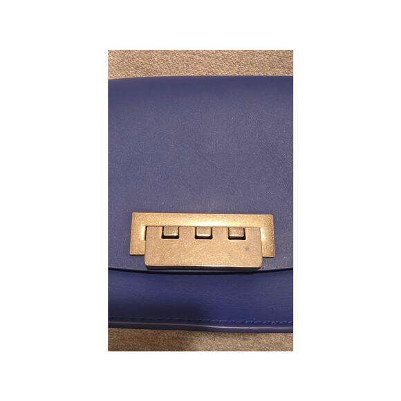 Zac Posen Denim Blue Vegan Leather Mini Crossbody - Picture 5 of 7